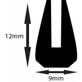 Soft Profiles To Suit 3mm P404 60 ShA Black