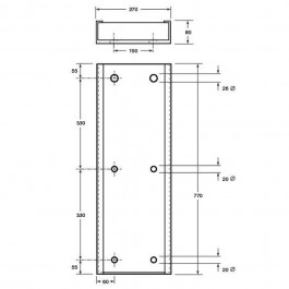 3 Part Dock Bumper Back Plate 770L x 270W x 80H at Polymax