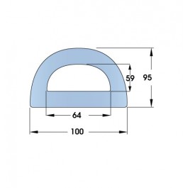 Bespoke Large D-Fenders 12500L x 100W x 95H  at Polymax