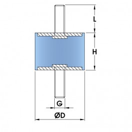 Anti Vibration Rubber - A2013M612-1 at Polymax