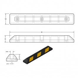 Polymax Economy Kerb - 900mm Long