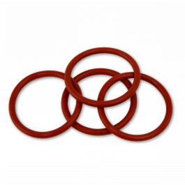 O rings 47.35mm ID x 1.78mm CS Silicone (VMQ) Red 70 ShA