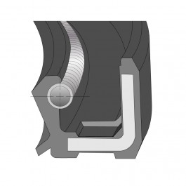 Oil Seal Type A Imperial Nitrile Single 0.5'' ID x 0.875'' OD x 0.25'' Thick at Polymax