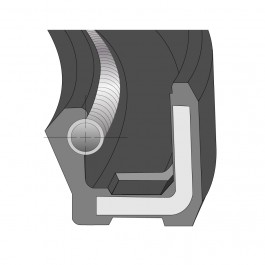 Oil Seal Type A Imperial Viton Single 1.062'' ID x 1.625'' OD x 0.312'' Thick at Polymax