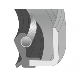 Oil Seal Type B Imperial Nitrile Double 1.375'' ID x 1.937'' OD x 0.25'' Thick at Polymax