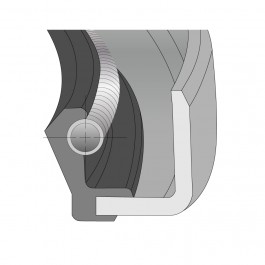 Oil Seal Type B Imperial Nitrile Single 1.5'' ID x 2.062'' OD x 0.25'' Thick at Polymax