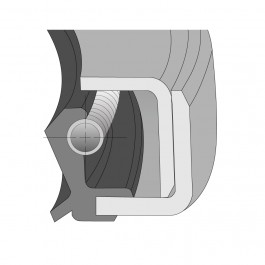 Oil Seal Type C Imperial Nitrile Double 2.375'' ID x 3.375'' OD x 0.437'' Thick at Polymax