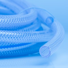 Translucent Silicone Braided Hose 16mm x 4.8mm at Polymax