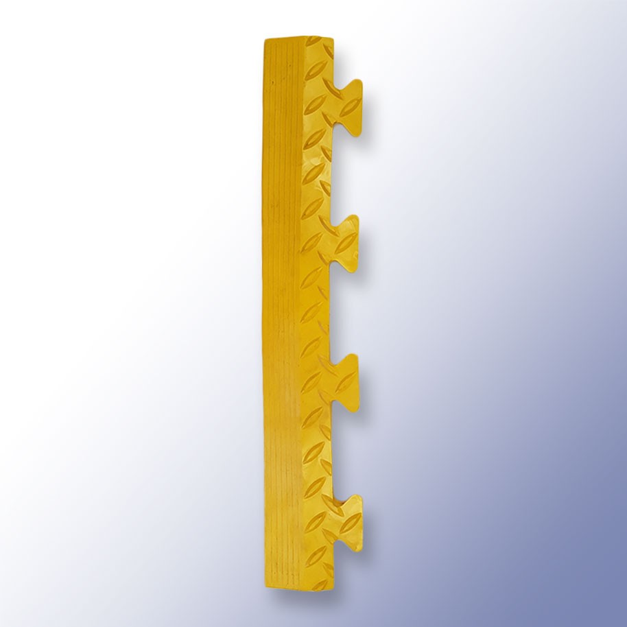 DIAMEX LOK Garage Tile Male Edge Yellow 500mm x 85mm x 14mm