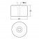 Cylindrical Bumper 33D x 22H  Technical Drawing