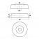 Cylindrical Bumper 40D x 15H  Technical Drawing