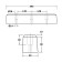 Rectangular Dock Bumper TPX 490L x 80W x 90H Technical Drawing