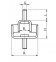 Double U Shear Mount Drawing 1