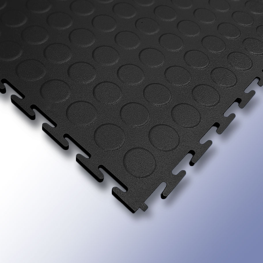 Garage Floor Tiles Black Studded